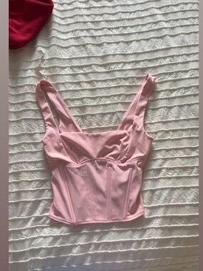 Edikted Pink Corset Top